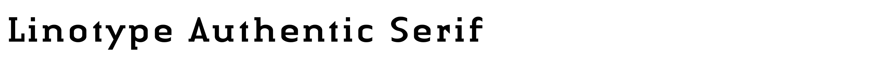 Linotype Authentic Serif
